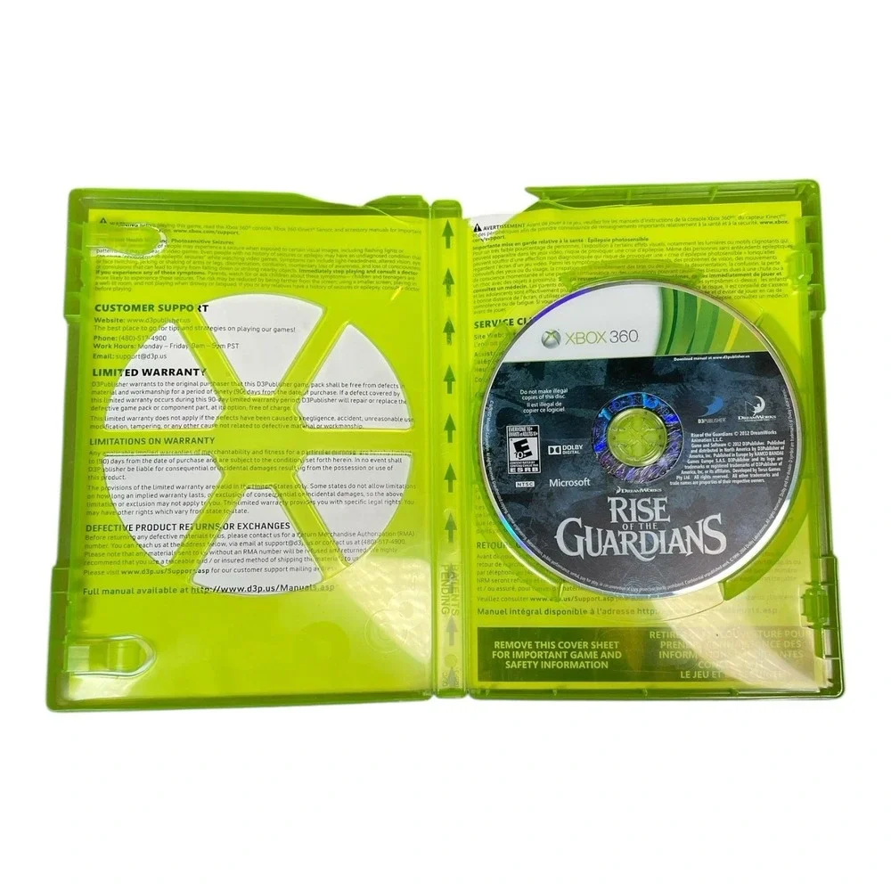 DreamWorks Rise Of The Guardians Xbox 360 Video Game